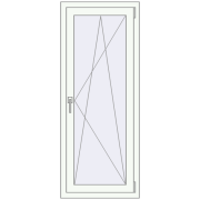 OPTIMUM REHAU EURO 70 600x1470 mm RAL 9016 Traffic white two-sided OPTIMUM REHAU EURO 70 600x1470 mm RAL 9016 Traffic white two-sided