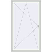 BASE REHAU EURO 60 1200x2100 mm ANTHRACITE_GREY_GLATT external