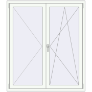 REHAU BRILLANT DESIGN 1300x1500 mm RAL 9016 Traffic white two-sided REHAU BRILLANT DESIGN 1300x1500 mm RAL 9016 Traffic white two-sided