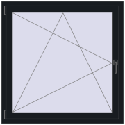 OPTIMUM REHAU EURO 70 1100x1100 mm BLACK_COOL_110L-2 two-sided OPTIMUM REHAU EURO 70 1100x1100 mm BLACK_COOL_110L-2 two-sided