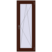 OPTIMUM REHAU EURO 70 550x1500 mm BLACK_CHERRY two-sided