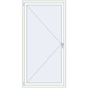 REHAU ARTEVO 1000x2000 mm RAL 9016 Traffic white two-sided