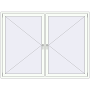 REHAU BRILLANT DESIGN 2000x1500 mm RAL 9016 Traffic white two-sided