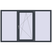 REHAU ARTEVO 1900x1200 mm ANTHRACITE_GREY_STRUKTURAL two-sided REHAU ARTEVO 1900x1200 mm ANTHRACITE_GREY_STRUKTURAL two-sided