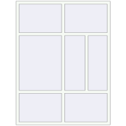 ALU LIGHT A 1600x2100 mm RAL 9016 Traffic white two-sided