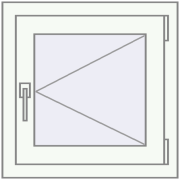 BASE REHAU EURO 60 600x600 mm RAL 9016 Traffic white two-sided