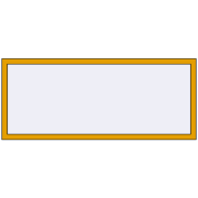 ALU LIGHT A 1800x750 mm RAL 1004 Golden yellow two-sided