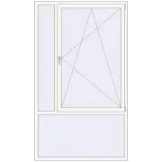 ALU STANDARD 72 1415x2425 mm RAL 9016 Traffic white two-sided