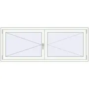 ENERGY-SAVING REHAU SYNEGO MD 1800x700 mm RAL 9016 Traffic white two-sided ENERGY-SAVING REHAU SYNEGO MD 1800x700 mm RAL 9016 Traffic white two-sided