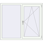 ALU LIGHT A 1250x1150 mm RAL 9016 Traffic white two-sided