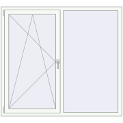 BASE REHAU EURO 60 1600x1450 mm RAL 9016 Traffic white two-sided BASE REHAU EURO 60 1600x1450 mm RAL 9016 Traffic white two-sided