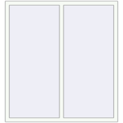 OPTIMUM REHAU EURO 70 1400x1500 mm RAL 9016 Traffic white two-sided
