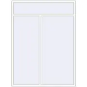 ALU STANDARD 72 1800x2400 mm RAL 9016 Traffic white two-sided