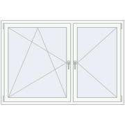 REHAU BRILLANT DESIGN 1750x1200 mm RAL 9016 Traffic white two-sided