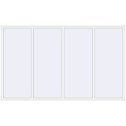 OPTIMUM REHAU EURO 70 3000x1800 mm RAL 9016 Traffic white two-sided