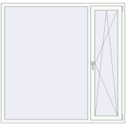 OPTIMUM REHAU EURO 70 1750x1700 mm RAL 9016 Traffic white two-sided OPTIMUM REHAU EURO 70 1750x1700 mm RAL 9016 Traffic white two-sided