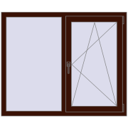 OPTIMUM REHAU EURO 70 1280x1060 mm BLACK_CHERRY two-sided OPTIMUM REHAU EURO 70 1280x1060 mm BLACK_CHERRY two-sided