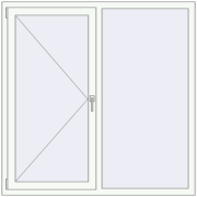 BASE REHAU EURO 60 1480x1460 mm RAL 9016 Traffic white two-sided BASE REHAU EURO 60 1480x1460 mm RAL 9016 Traffic white two-sided
