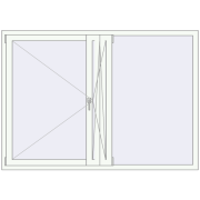 ALU STANDARD 72 1900x1350 mm RAL 9016 Traffic white two-sided