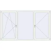 BASE REHAU EURO 60 2450x1470 mm RAL 9016 Traffic white two-sided