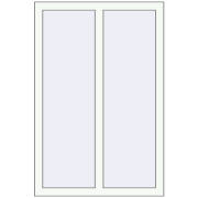BASE REHAU EURO 60 800x1200 mm RAL 9016 Traffic white two-sided