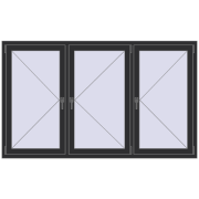 REHAU ARTEVO 2000x1200 mm ANTHRACITE_GREY_GLATT two-sided