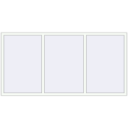 REHAU ARTEVO 2400x1200 mm RAL 9016 Traffic white two-sided