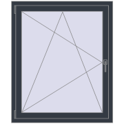 OPTIMUM REHAU EURO 70 980x1240 mm ANTHRACITE_GREY_STRUKTURAL two-sided OPTIMUM REHAU EURO 70 980x1240 mm ANTHRACITE_GREY_STRUKTURAL two-sided
