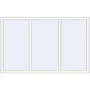 ENERGY-SAVING REHAU SYNEGO MD 1900x1200 mm RAL 9016 Traffic white two-sided