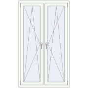 Ferestre 1000x1700 mm OPTIMUM REHAU EURO 70 RAL 9016 Traffic white two-sided