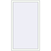 OPTIMUM REHAU EURO 70 900x1500 mm RAL 9016 Traffic white two-sided