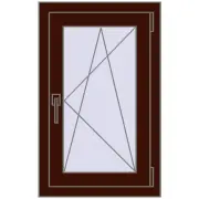 OPTIMUM REHAU EURO 70 500x800 mm BLACK_CHERRY two-sided
