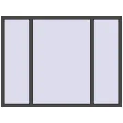 OPTIMUM REHAU EURO 70 2000x1500 mm BASALT_GREY two-sided