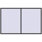 BASE REHAU EURO 60 2518x1600 mm ANTHRACITE_GREY_GLATT two-sided