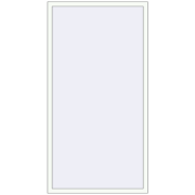 REHAU BRILLANT DESIGN 1116x2120 mm RAL 9016 Traffic white two-sided