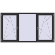BASE REHAU EURO 60 2000x1100 mm ANTHRACITE_GREY_GLATT two-sided BASE REHAU EURO 60 2000x1100 mm ANTHRACITE_GREY_GLATT two-sided