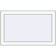 OPTIMUM REHAU EURO 70 800x500 mm RAL 9016 Traffic white two-sided