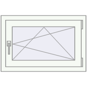 BASE REHAU EURO 60 750x500 mm RAL 9016 Traffic white two-sided