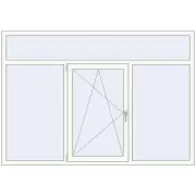 OPTIMUM REHAU EURO 70 2150x1500 mm RAL 9016 Traffic white two-sided