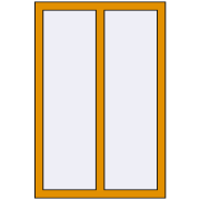 ALU STANDARD 72 800x1200 mm RAL 1006 Maize yellow two-sided