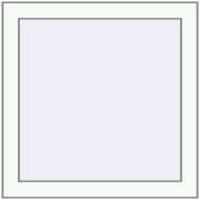 Ferestre 560x560 mm REHAU BRILLANT DESIGN RAL 9016 Traffic white two-sided