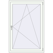 BASE REHAU EURO 60 1000x1500 mm RAL 9016 Traffic white two-sided