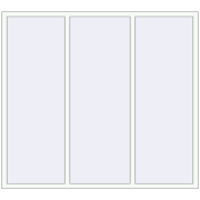 REHAU ARTEVO 2000x1800 mm RAL 9016 Traffic white two-sided