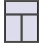 REHAU ARTEVO 1000x1200 mm BASALT_GREY two-sided