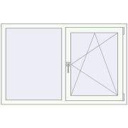 REHAU BRILLANT DESIGN 1400x900 mm RAL 9016 Traffic white two-sided REHAU BRILLANT DESIGN 1400x900 mm RAL 9016 Traffic white two-sided