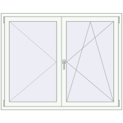 ALU STANDARD 72 1500x1200 mm RAL 9016 Traffic white two-sided