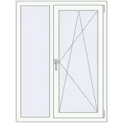 ENERGY-SAVING REHAU SYNEGO MD 988x1310 mm RAL 9016 Traffic white two-sided ENERGY-SAVING REHAU SYNEGO MD 988x1310 mm RAL 9016 Traffic white two-sided