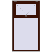 Ferestre 800x1500 mm OPTIMUM REHAU EURO 70 BLACK_CHERRY two-sided