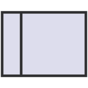 BASE REHAU EURO 60 1700x1300 mm ANTHRACITE_GREY_GLATT two-sided