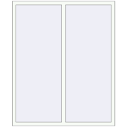 REHAU ARTEVO 1400x1700 mm RAL 9016 Traffic white two-sided